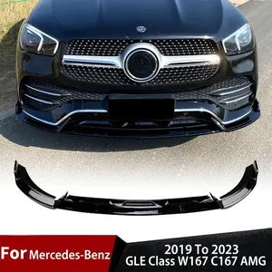 ลิ้นกันชนหน้าสำหรับ Mercedes Benz GLE Class W167 C167 AMG 2019-2023 ชุดแต่งภายนอก - Product Image 1