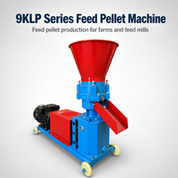 Nouvelle machine à granulés à matrice plate en acier inoxydable série 9KLP pour l'alimentation des animaux (maïs, soja, paille) 300 kg/h
