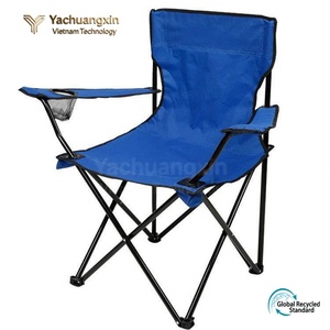 Silla Plegable Roja para Camping, Muebles de Jardín de Tela Oxford, Estilo Casual, Diseño Contemporáneo, Estructura de Hierro - Product Image 3