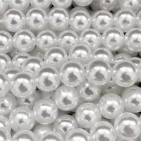 Perles en plastique ABS blanches crème à trou traversant et demi-trou, en vrac, vente en gros