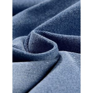 2025, Pantalones vaqueros de pierna recta de cintura alta para mujer, transpirables, azul cielo, XL, estilo lápiz a la moda - Product Image 6