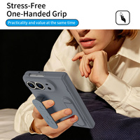 Penjualan Panas Casing Ponsel Lipat dengan Pelindung Kaca Tempered 360 Derajat Anti Guncangan untuk iPhone Duo 18 Fold ZFold7/6/5.