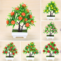 Bonsái Artificial de Plástico, Moderno, Mini, Ecológico, Creativo, Simulación de Plantas en Maceta, Decoración para Sala de Estar y Dormitorio