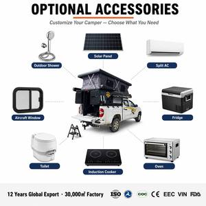 ONLYWE Muebles de Cocina Pequeños para Autocaravanas, Unidades de Cocina para Autocaravanas, Cama <span class=keywords><strong>Elevable</strong></span> para Autocaravanas <span class=keywords><strong>con</strong></span> <span class=keywords><strong>Techo</strong></span> Abatible, Armarios para Autocaravanas, Autocaravanas <span class=keywords><strong>con</strong></span> Aire Acondicionado - Product Image 5