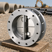 Clapet anti-retour automatique à double plaque DN50-DN1500 pour le traitement du pétrole, du gaz et de l'eau