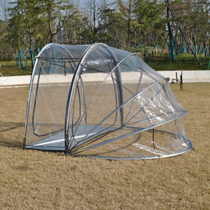 Tenda <span class=keywords><strong>in</strong></span> PVC regolabile per 4 persone una camera da letto e soggiorno una veranda completamente trasparente per genitori-bambini che prendono il sole a singolo strato - Product Image 2