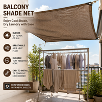Filet d'ombrage personnalisable en HDPE beige, taux d'ombrage de 30% à 95% pour jardin, pergola, patio, résistant aux UV, protection solaire (taille personnalisée)