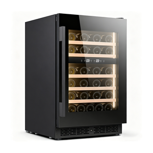 Réfrigérateur à vin encastrable en acier inoxydable à température unique avec affichage numérique pour hôtels et usage domestique, porte vitrée - Product Image 5