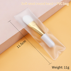 Wholesale Custom logo High Quality Mini Face Mask Applicator Small Short Handle Mini White Gold Silicone Facial Mask Applicator - Product Image 3