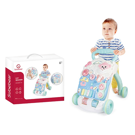 Infant Toddler Learning Training Fitness Sports Ride on Car Stroller Baby Electronic Organ Baby Walker Folded Walk Toy for Kids