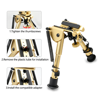 Support de visée professionnel 6 pouces AA, trépied de tir simulé réglable 6-9 pouces, accessoire de support robuste pour observation des oiseaux