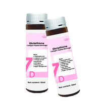 OEM Produits de beauté 7D Oral Liquide Nicotinamide Collagène Peptide Adulte Blanchiment Luminescent Collagène Boisson
