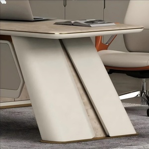 Văn phòng sang trọng Bàn và ghế thiết kế với tủ điều hành Bàn thiết lập Quản Lý đồ nội thất văn phòng thương mại đồ nội thất bàn - Product Image 4