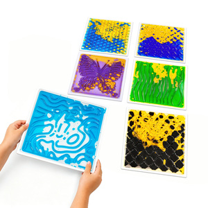 Dalles <span class=keywords><strong>de</strong></span> sol sensorielles liquides texturées, emboîtables, résistantes à l'usure, en PVC coloré pour aires <span class=keywords><strong>de</strong></span> <span class=keywords><strong>jeux</strong></span> intérieures et <span class=keywords><strong>jeux</strong></span> sensoriels pour <span class=keywords><strong>enfants</strong></span> - Product Image 2
