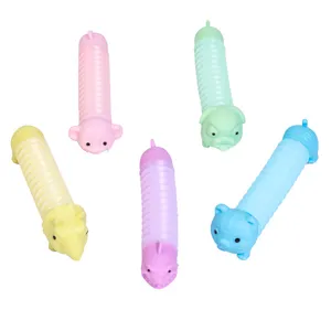 Venta caliente Creative Animal Stretch Pipes Spring Sensory Toy para niños Adultos Alivio del estrés