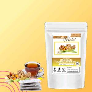 Bolsitas <span class=keywords><strong>de</strong></span> Té <span class=keywords><strong>de</strong></span> Cúrcuma Orgánica Personalizadas para la Salud, Té <span class=keywords><strong>de</strong></span> Cúrcuma <span class=keywords><strong>y</strong></span> Jengibre para Mejorar el Cuerpo - Product Image 1