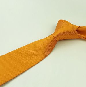 Nouvelle <span class=keywords><strong>cravate</strong></span> en <span class=keywords><strong>soie</strong></span> jacquard étroite et décontractée <span class=keywords><strong>orange</strong></span>, collection 2024, avec option de logo personnalisé et motif imprimé - Product Image 5