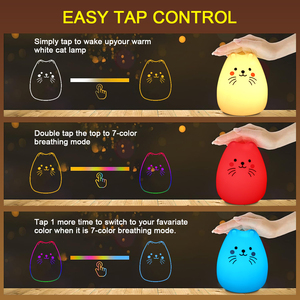 Умный светодиодный ночник с RGB-подсветкой и перезаряжаемой батареей для спальни, детской, клуба, патио - Product Image 6