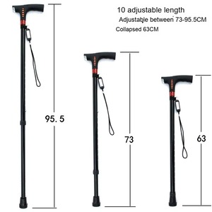Rehand Old People Canes and Walking Sticks Elderly Crutches Adjustable Folding Walking Cane - Product Image 3