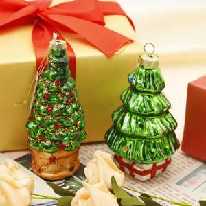 Décorations de Noël en verre de haute qualité, personnalisables en différentes couleurs, à suspendre à l'arbre de Noël - Product Image 3