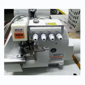 Pas cher prix haute qualité chinois Taiwan Siruba 988 Double aiguille quatre fils surjeteuse Machine à coudre en Stock avec les meilleurs Services