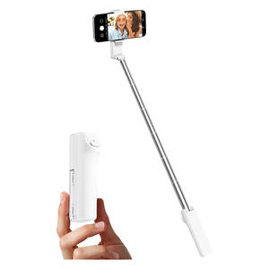 Mini bâton de Selfie Portable bâton de Selfie de téléphone en acier inoxydable compact avec bâton de Selfie de stabilisation à double axe avec trépied - Product Image 1