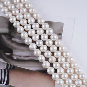 Perlas Sueltas de Agua Dulce Naturales Blancas y Moradas de 11-12 mm para Hacer Collares, Pendientes y Accesorios - Product Image 3