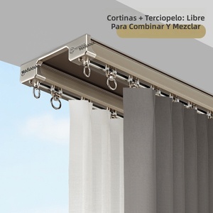 Riel de Aluminio de 2.0 mm Doble Unido para Cortinas, Accesorios Largos para Ventanas, Rieles para Cortinas - Product Image 4