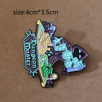 Badges personnalisés Donjons et Dragons Jeu Souvenir Broche Badge Donjon Monstre Émail Épinglette