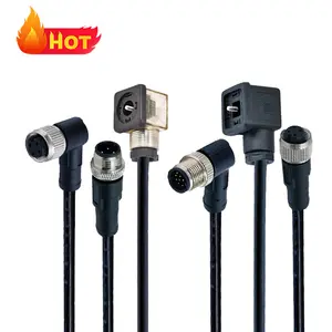 IP67 4-Pin Waterproof M12 To Female RJ45 Ethernet Cable Industry-Grade Connectors Factory Applications Customization Supported