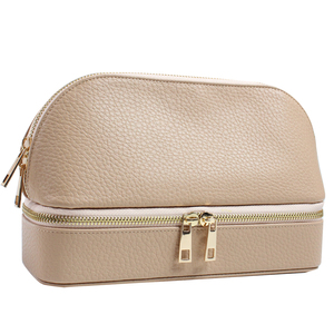 Borsa da viaggio <span class=keywords><strong>in</strong></span> <span class=keywords><strong>pelle</strong></span> sintetica con cerniera cosmetica di grande capacità borsa portatile di <span class=keywords><strong>produzione</strong></span> personalizzata - Product Image 2