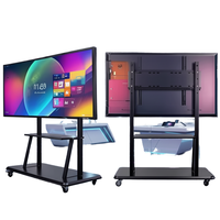 Tableau blanc interactif intelligent, écran LCD, écran tactile, panneau d'affichage numérique, tableau intelligent pour l'enseignement en classe et l'éducation