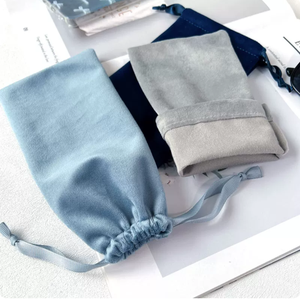 Sacs en velours recyclables personnalisables avec cordon de serrage, 3x4 pouces, petits sacs cadeaux en tissu, pochettes à bijoux, rangement, pour mariage et fêtes - Product Image 5