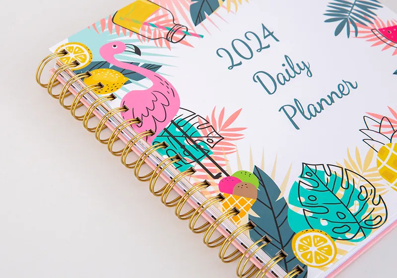 2024 Diário personalizado, papelaria, caderno de bem-estar motivacional positivo, diário de afirmação para planejador