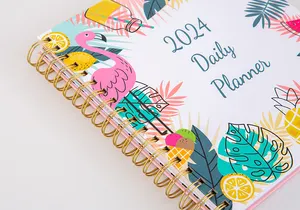 2024 diario personalizzato cancelleria diario positivo motivazionale Wellness Notebook Planner affermazione Journal