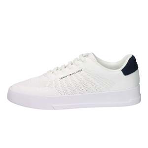 Sneakers Tommy For Uomo Bianche con Tacco 3,5 cm in Tela Traspirante con Lacci, Stile Court Trendy - Product Image 1