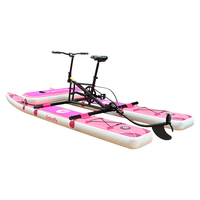 2024 nouvelle série vente chaude en plein air électrique waterbike flottant coloré eau vélo gonflable vélo d'eau pour 2 adultes