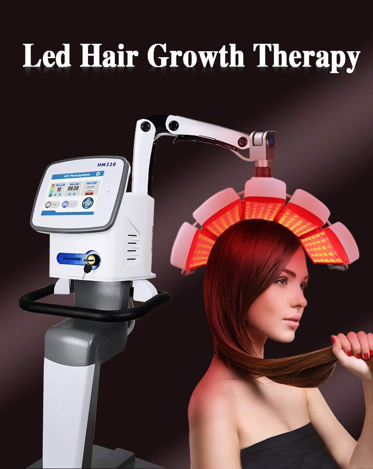 LED Hair Growth Treatment Machine Is Used To Stimulate Hair Regeneration And Improve Hair Condition.