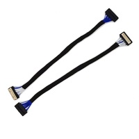Câble LVDS TFT 31 broches DF9 mâle vers 31 broches DF9 femelle, faisceau de connecteurs haute densité carte-à-carte pour écran LCD