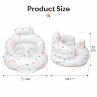 Sillón Inflable Moderno para Bebés y Niños Pequeños, con Bomba de Aire Integrada, Portátil, para Alimentación, Dormitorio y Hotel