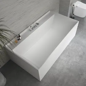 2024 vasca da bagno rettangolare 1800mm grande in acrilico per adulti,