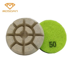 コンクリート用<span class=keywords><strong>3</strong></span>インチホワイトドライフロアレジンボンドダイヤモンド研磨パッド - Product Image 1