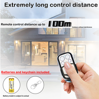 Approvisionnement d'usine direct 433MHz RF sans fil EV1527 apprentissage télécommande 4 boutons émetteur pour porte de garage