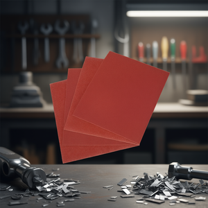 แผ่นผ้าทรายขัดเงา AB1040 คอรันดัม ขนาด 320 กริต 230x280 มม. สำหรับขัดโลหะ - Product Image 3