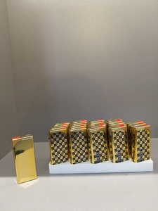 Briquet à gaz coupe-vent à flamme bleue, en métal, rechargeable, <span class=keywords><strong>électronique</strong></span> tactile, pour cigares, idéal pour l'extérieur, avec coffret cadeau - Product Image 5