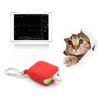Bluetooth alat Monitor dokter hewan, Monitor oksimeter denyut medis untuk peralatan ECG hewan peliharaan