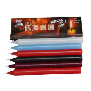 Ensemble de 3 bougies <span class=keywords><strong>BDSM</strong></span> à faible température, jouets sexuels pour adultes pour couples, flirt et relaxation, équipement de bondage - Product Image 1