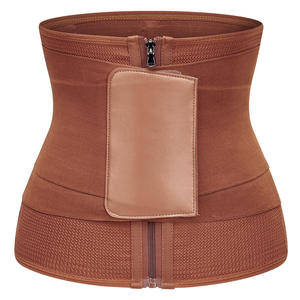 Individuell anpassbarer Taillentrainer-Gürtel mit Reißverschluss und Logo für Sport, Fitness und Gewichtsabnahme, flexible Lendenwirbelstütze - Product Image 2