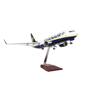 โมเดลเครื่องบินเรซิ่น <span class=keywords><strong>B737</strong></span> โบอิ้ง 737 <span class=keywords><strong>800</strong></span> ขนาด 47 ซม. พร้อมไฟ LED ของตกแต่งเครื่องบินโดยสาร ของขวัญสะสม - Product Image 1