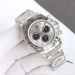 Daiska Men's <b>Automatic</b> Mechanical Watch Stainless Steel <b>Chronograph</b> 4130 Movement 11mm Thickness Folding Clasp - Product Image 1